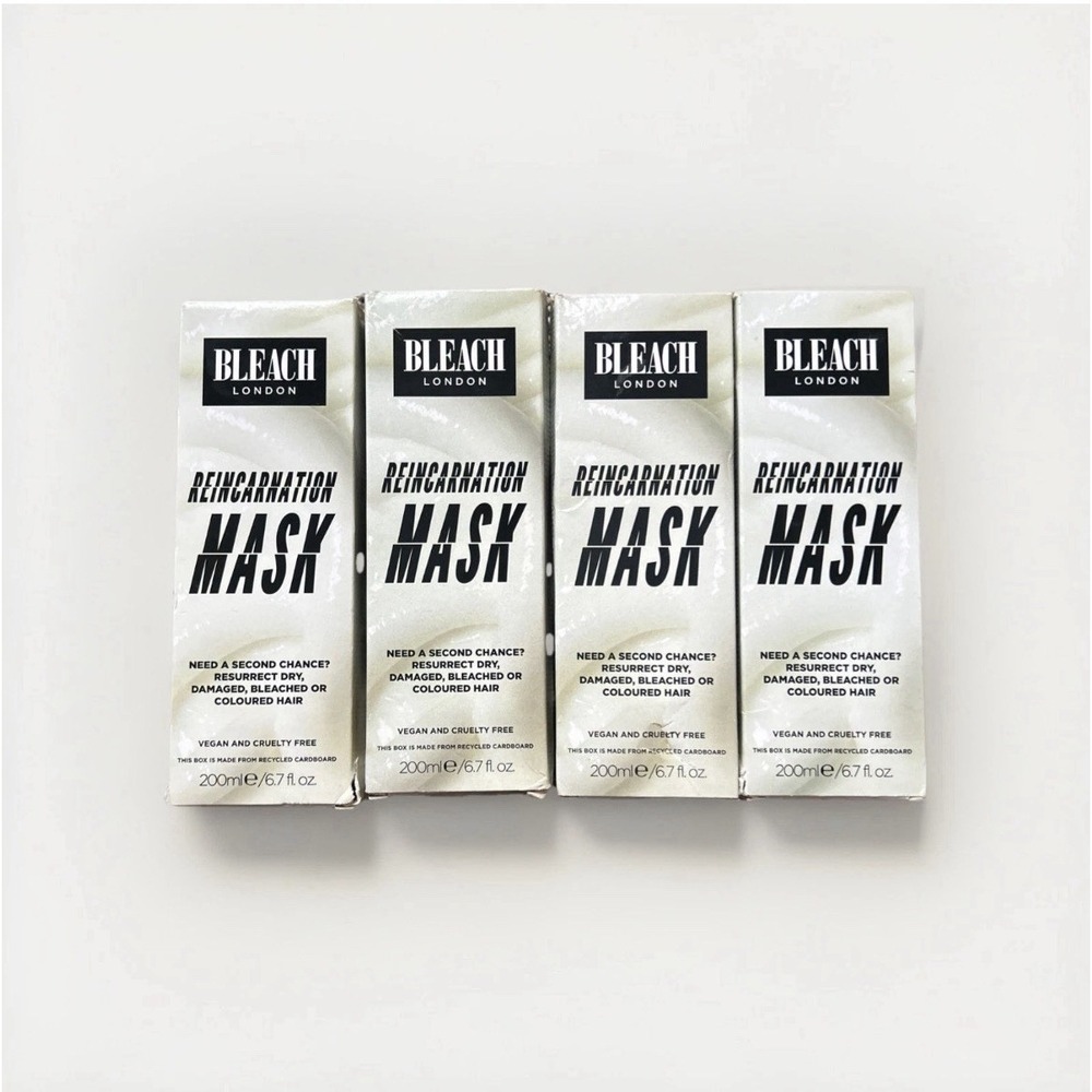 4 PACK Bleach London Reincarnation Mask ~ 6.7 FL OZ EACH ~ FAST SHIPPING ~